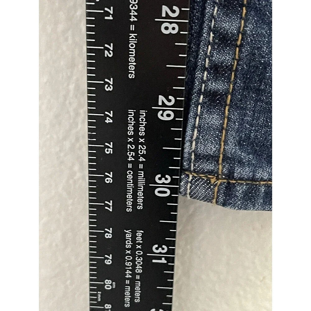 Vigoss The Thompson Tomboy Skinny Jeans Size 29/27 Blue Stretch Denim Low‎ Rise